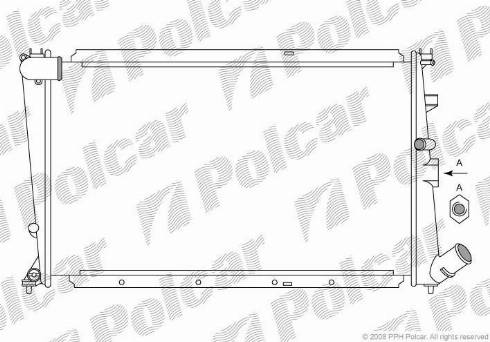 Polcar 576508A2 - Radiatore, Raffreddamento motore autozon.pro