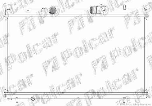 Polcar 576608-3 - Radiatore, Raffreddamento motore autozon.pro