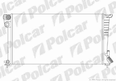 Polcar 570908-1 - Radiatore, Raffreddamento motore autozon.pro