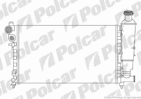 Polcar 5706085X - Radiatore, Raffreddamento motore autozon.pro