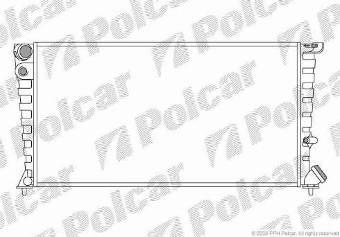 Polcar 5708082X - Radiatore, Raffreddamento motore autozon.pro