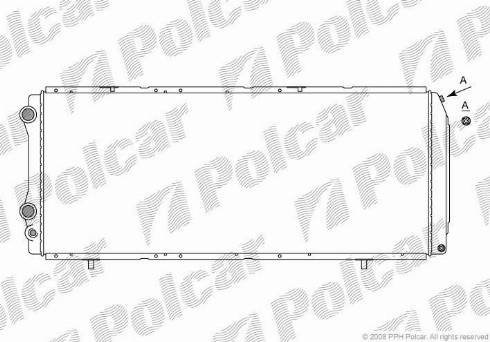 Polcar 570208-4 - Radiatore, Raffreddamento motore autozon.pro