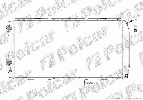 Polcar 570208-1 - Radiatore, Raffreddamento motore autozon.pro