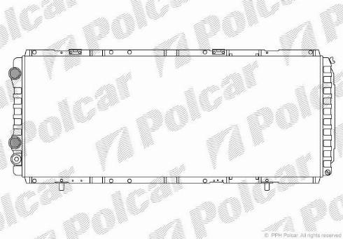 Polcar 570208A4 - Radiatore, Raffreddamento motore autozon.pro