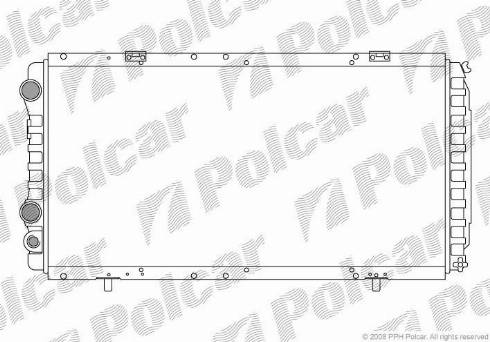 Polcar 570208A2 - Radiatore, Raffreddamento motore autozon.pro