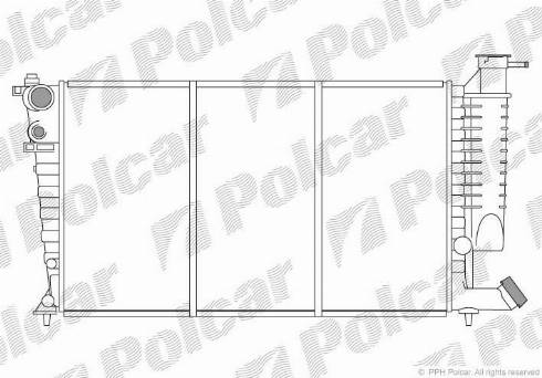 Polcar 5707086X - Radiatore, Raffreddamento motore autozon.pro