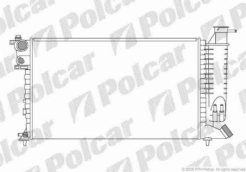 Polcar 5707083X - Radiatore, Raffreddamento motore autozon.pro