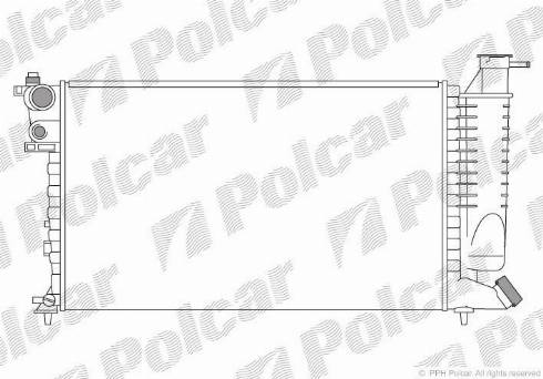 Polcar 5707082X - Radiatore, Raffreddamento motore autozon.pro