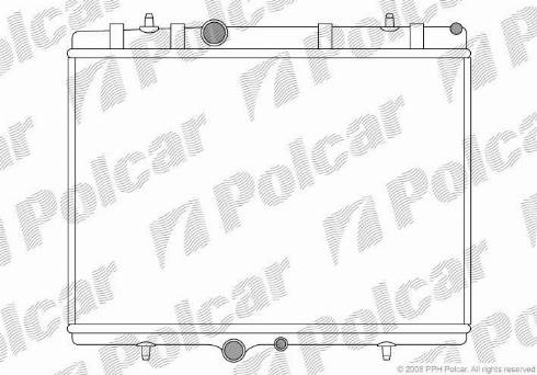 Polcar 571008-4 - Radiatore, Raffreddamento motore autozon.pro