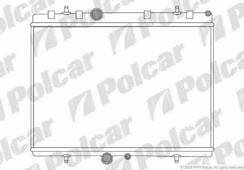 Polcar 5710084X - Radiatore, Raffreddamento motore autozon.pro