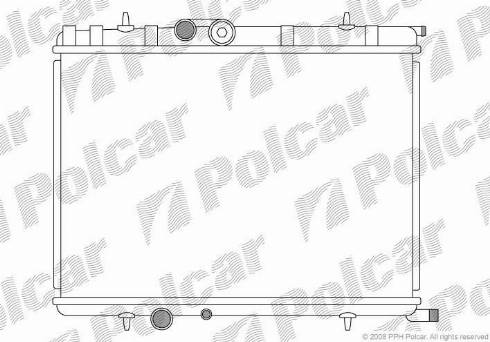 Polcar 571008-5 - Radiatore, Raffreddamento motore autozon.pro