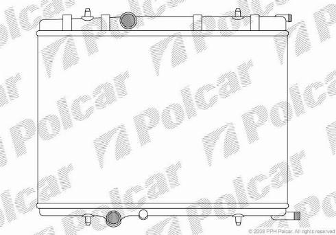 Polcar 571008-6 - Radiatore, Raffreddamento motore autozon.pro