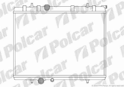 Polcar 571008-8 - Radiatore, Raffreddamento motore autozon.pro