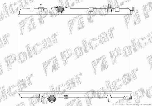 Polcar 5710082X - Radiatore, Raffreddamento motore autozon.pro