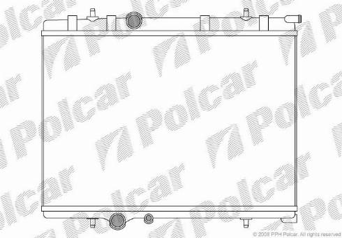 Polcar 571008-7 - Radiatore, Raffreddamento motore autozon.pro