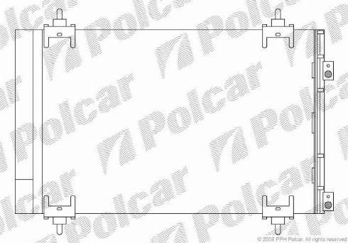 Polcar 5711K82X - Condensatore, Climatizzatore autozon.pro