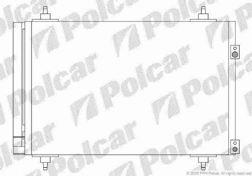 Polcar 5711K8C2 - Condensatore, Climatizzatore autozon.pro