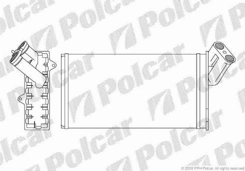 Polcar 5786N81X - Scambiatore calore, Riscaldamento abitacolo autozon.pro