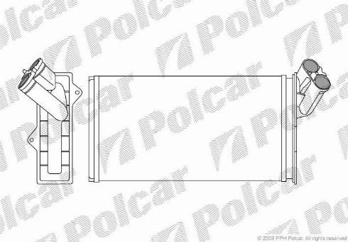 Polcar 5786N8-1 - Scambiatore calore, Riscaldamento abitacolo autozon.pro