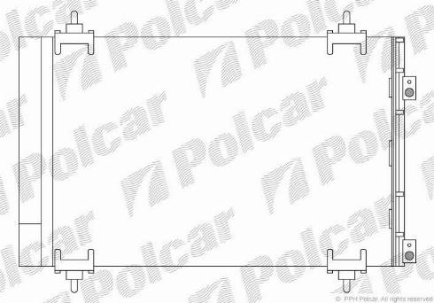 Polcar 5780K81X - Condensatore, Climatizzatore autozon.pro