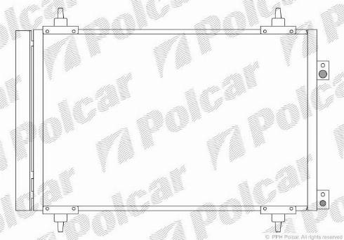 Polcar 5780K8C1S - Condensatore, Climatizzatore autozon.pro