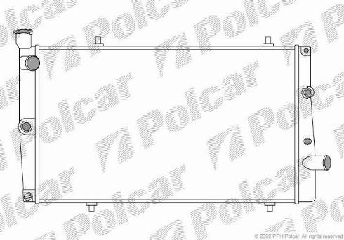 Polcar 573708-5 - Radiatore, Raffreddamento motore autozon.pro