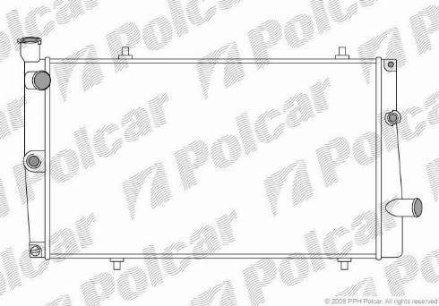 Polcar 573708-6 - Radiatore, Raffreddamento motore autozon.pro