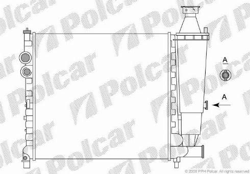 Polcar 5737081X - Radiatore, Raffreddamento motore autozon.pro