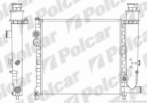 Polcar 5737083X - Radiatore, Raffreddamento motore autozon.pro