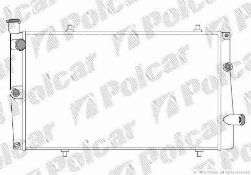 Polcar 573708-2 - Radiatore, Raffreddamento motore autozon.pro