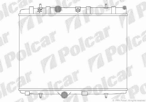 Polcar 5724082X - Radiatore, Raffreddamento motore autozon.pro