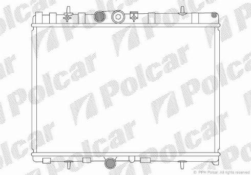 Polcar 572408-2 - Radiatore, Raffreddamento motore autozon.pro