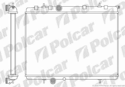 Polcar 572308-4 - Radiatore, Raffreddamento motore autozon.pro