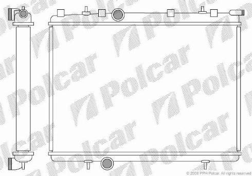 Polcar 5723085X - Radiatore, Raffreddamento motore autozon.pro