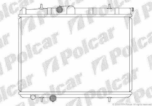 Polcar 572308-5 - Radiatore, Batteria da trazione autozon.pro