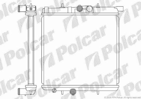 Polcar 572308-1 - Radiatore, Raffreddamento motore autozon.pro