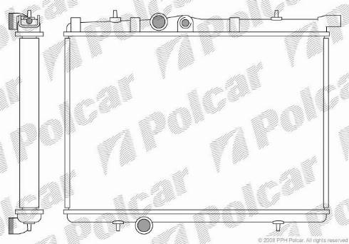 Polcar 5723083X - Radiatore, Raffreddamento motore autozon.pro