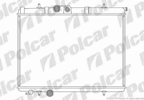 Polcar 5723087X - Radiatore, Raffreddamento motore autozon.pro