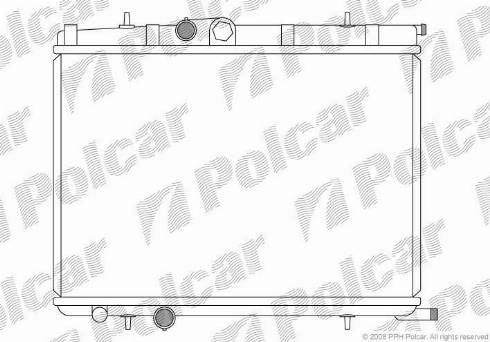 Polcar 572308-7 - Radiatore, Raffreddamento motore autozon.pro