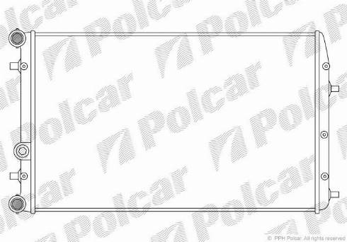 Polcar 691308-5 - Radiatore, Raffreddamento motore autozon.pro