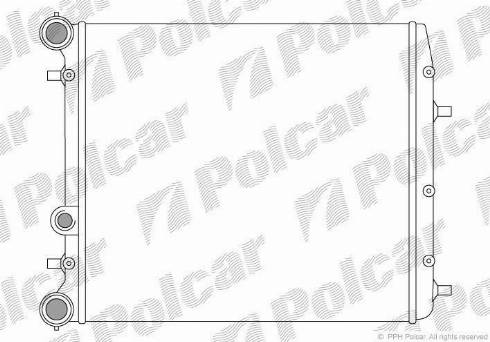 Polcar 691308A1 - Radiatore, Raffreddamento motore autozon.pro