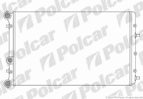 Polcar 691308-2 - Radiatore, Raffreddamento motore autozon.pro