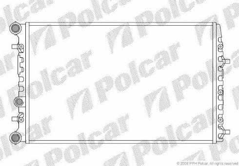 Polcar 691308A5 - Radiatore, Raffreddamento motore autozon.pro