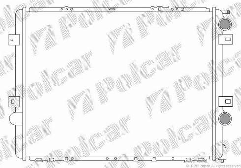 Polcar 6095081X - Radiatore, Raffreddamento motore autozon.pro