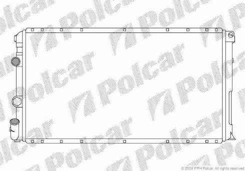 Polcar 604108-3 - Radiatore, Raffreddamento motore autozon.pro