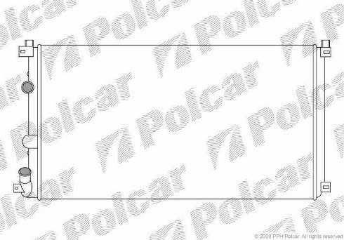 Polcar 604208-1 - Radiatore, Raffreddamento motore autozon.pro