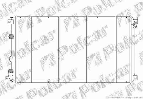 Polcar 6042083X - Radiatore, Raffreddamento motore autozon.pro