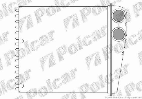 Polcar 6055N81X - Scambiatore calore, Riscaldamento abitacolo autozon.pro