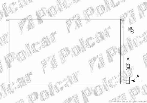 Polcar 6050K8C1 - Condensatore, Climatizzatore autozon.pro