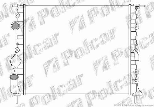 Polcar 6060084X - Radiatore, Raffreddamento motore autozon.pro